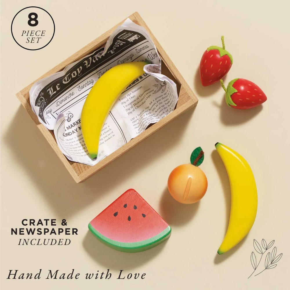 Le Toy Van - Wooden Smoothie Fruit Food Crate - 7pcs - Image 3
