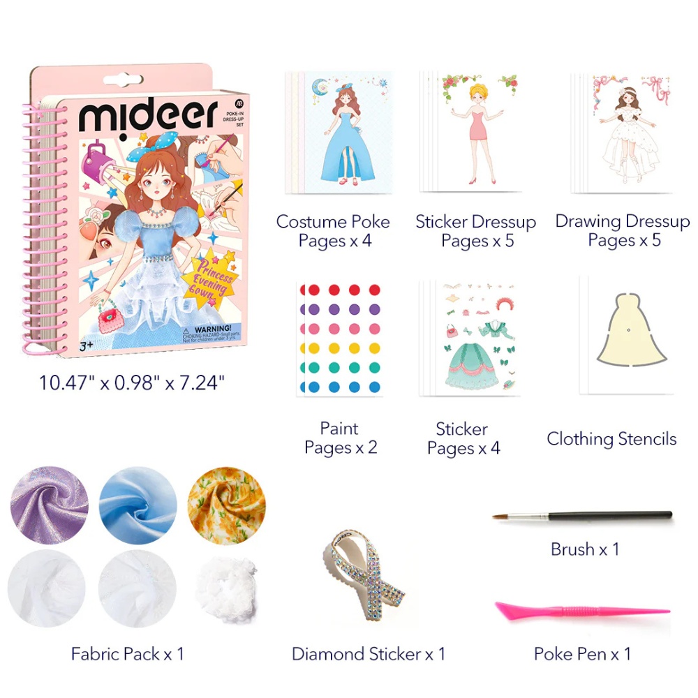 Mideer - Dress Making Arts & Crafts Book Set: Princess Evening Gown - Image 7
