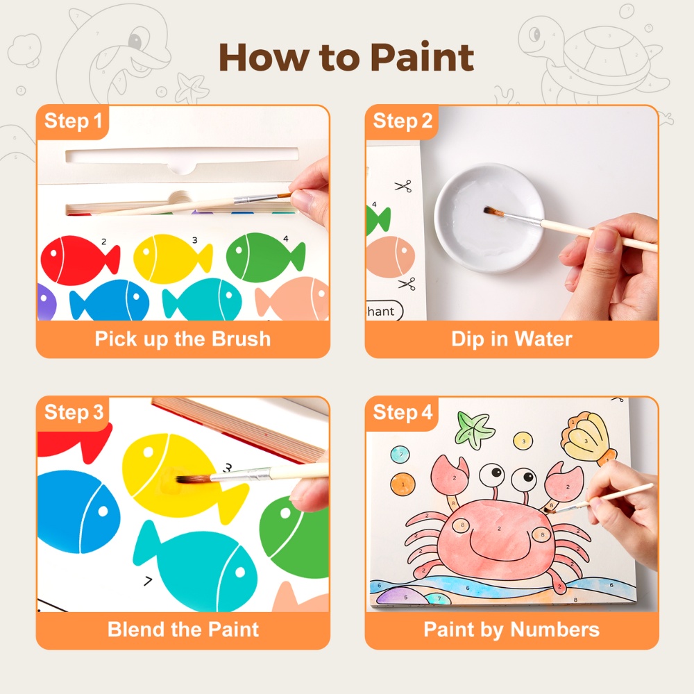 Jar Meló - Watercolour Painting Book - 20 Pages & Paint Brush - Sea Adventure - Image 2