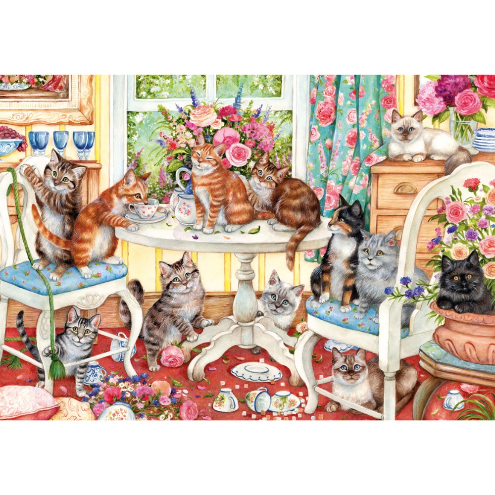 Gibsons - Tails from the Tea Party - 500 Piece Jigsaw Puzzle - Image 2
