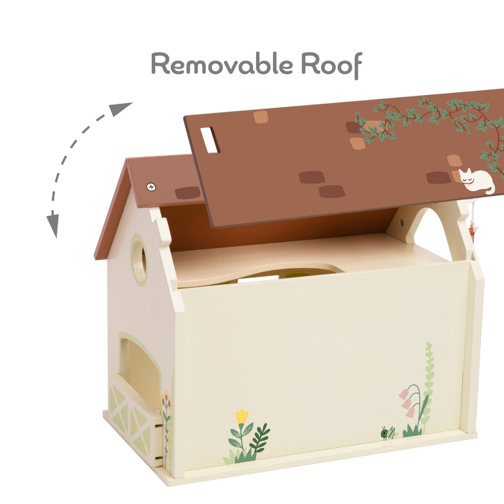 Classic World - Pretend & Play - Vintage Farm Dollhouse - Image 5