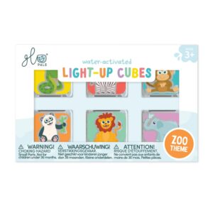 Glo Pals - Water Activated Light-Up Sensory Toys - Zoo (6 Pack)