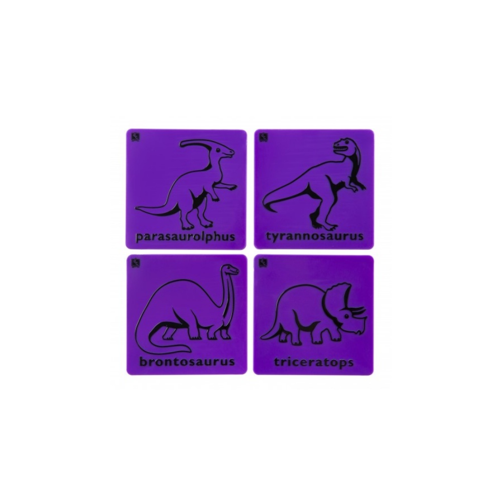 EDX Education - Art Rubbing & Embossing Plates - Dinosaurs 4pcs - Image 3