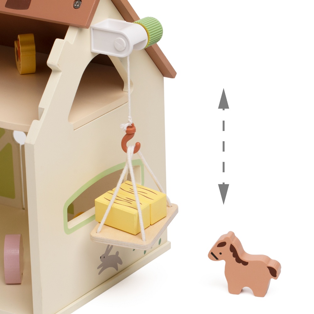 Classic World - Pretend & Play - Vintage Farm Dollhouse - Image 6