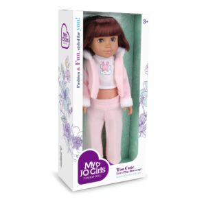 Fashion Doll - Brown Hair, Clothing & Ballerina Flats - 46cm-**