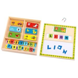 TookyToy - Learning the Alphabet Wooden Puzzle Box
