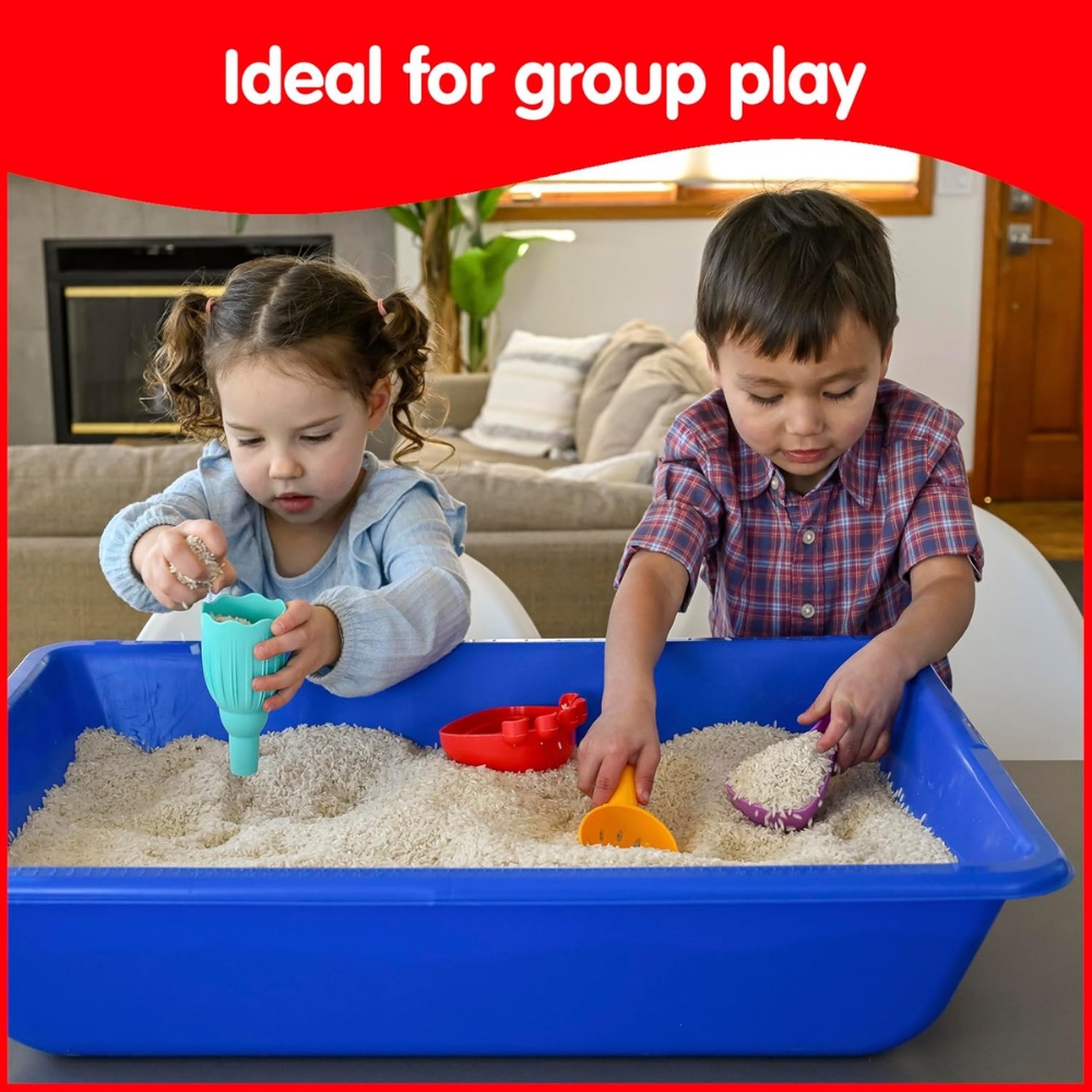 EDX Education - Sensory Sand & Water Play Scoops - 4 Colours - 12pcs - Image 2