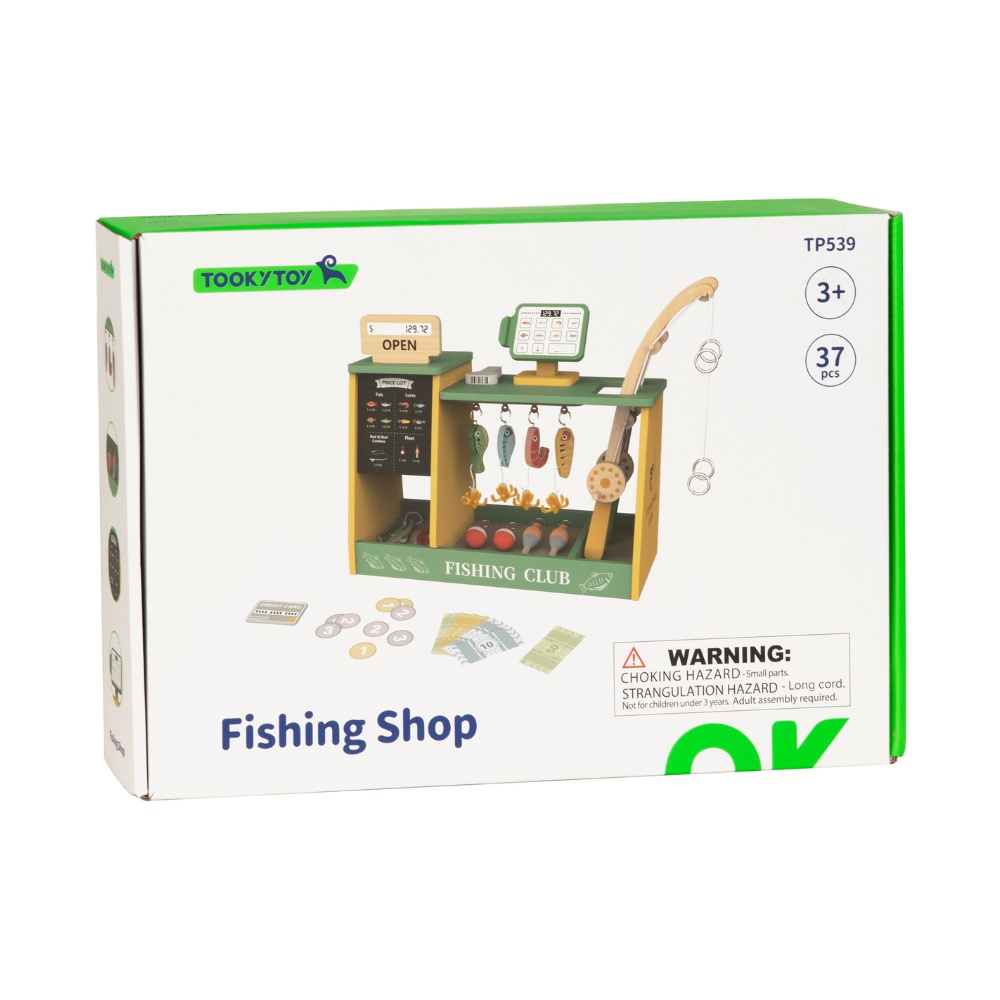 TookyToy - Pretend Play Fishing Market Shop Toy Set - Image 6
