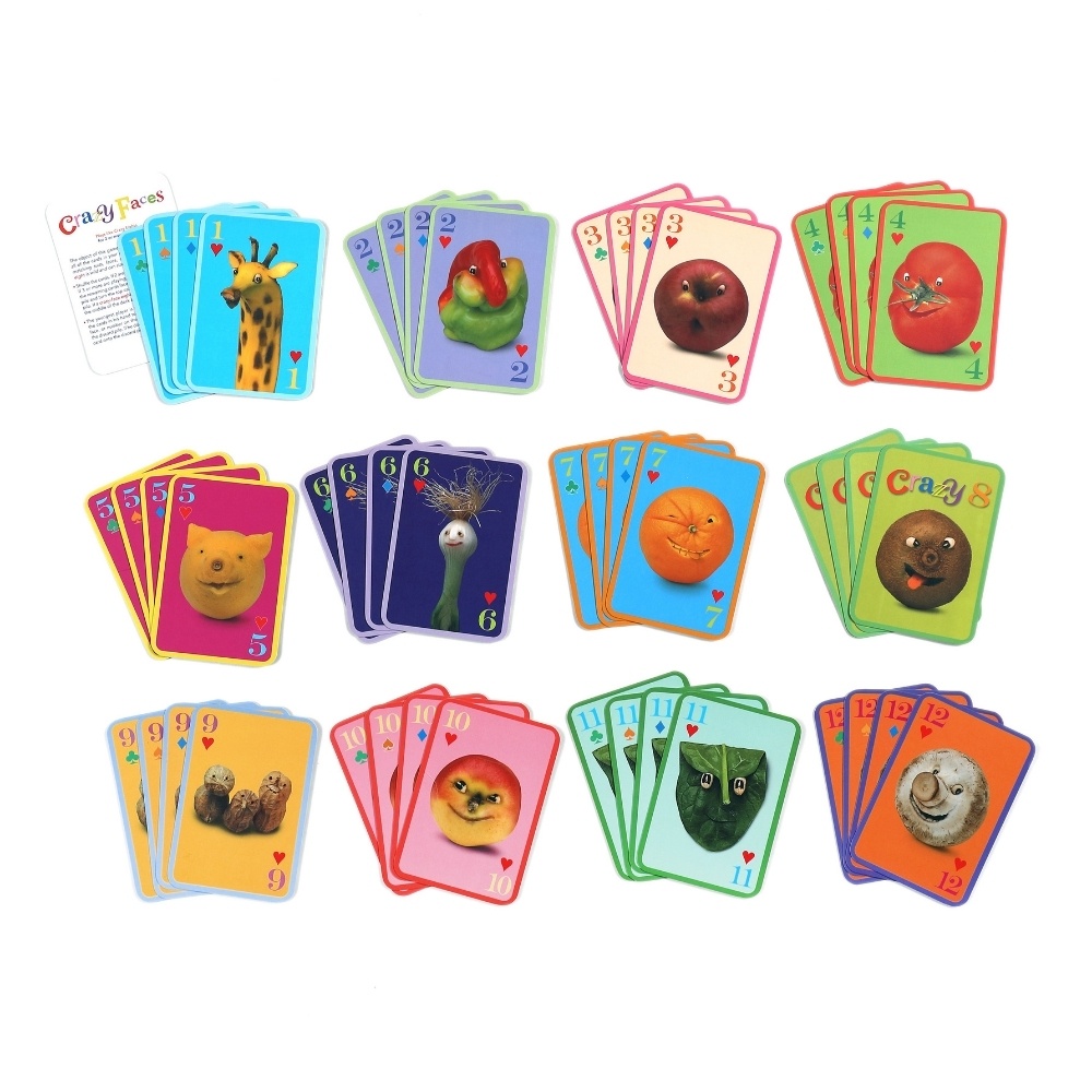 eeBoo - Crazy Faces Playing Cards -** - Image 2