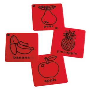 EDX Education - Art Rubbing & Embossing Plates - Fruit 4pcs
