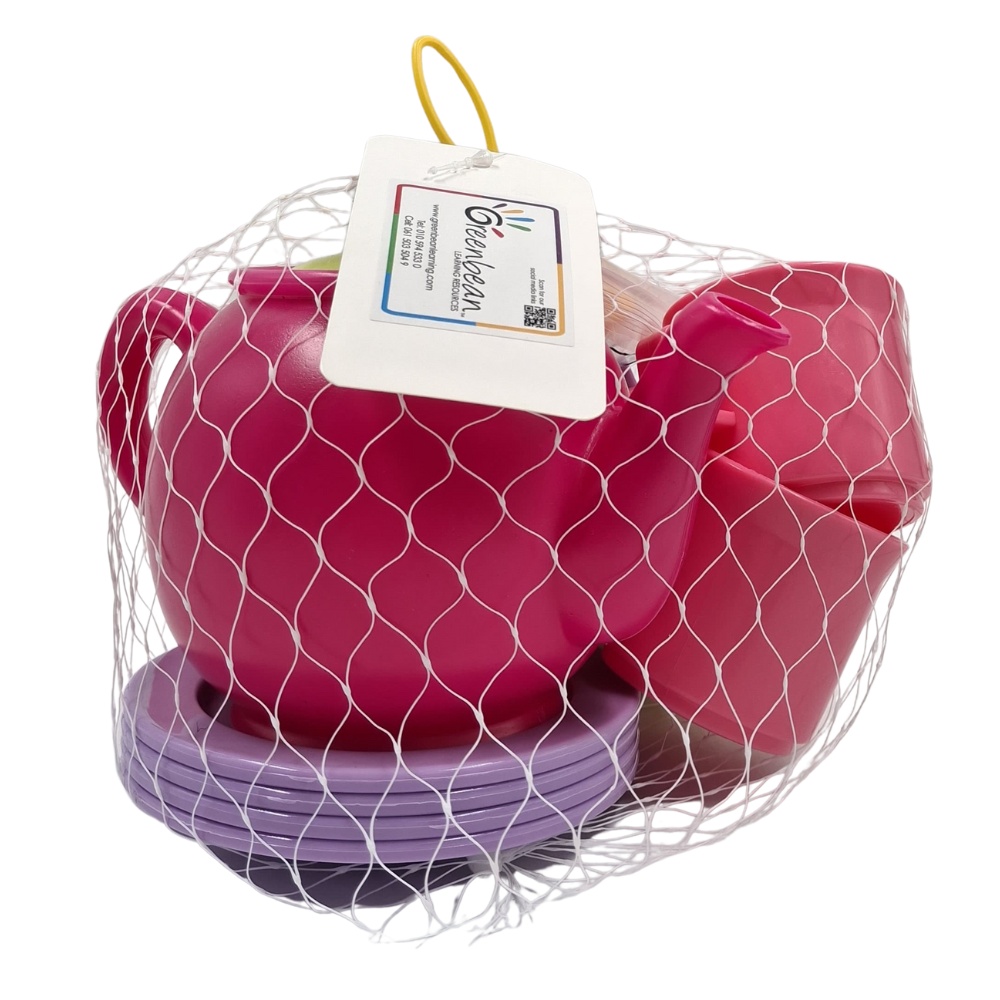 Greenbean - Pretend & Play Tea Set - Pastel - 18pcs - Image 5