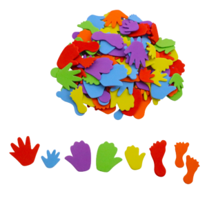 Anthony Peters - EVA Foam Hand and Foot Shapes for Crafts - 150 Pieces