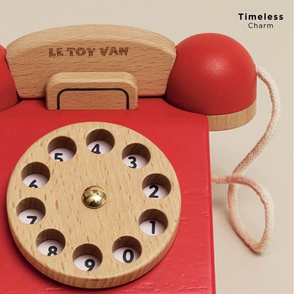 Le Toy Van - Vintage Wooden Phone - Image 5