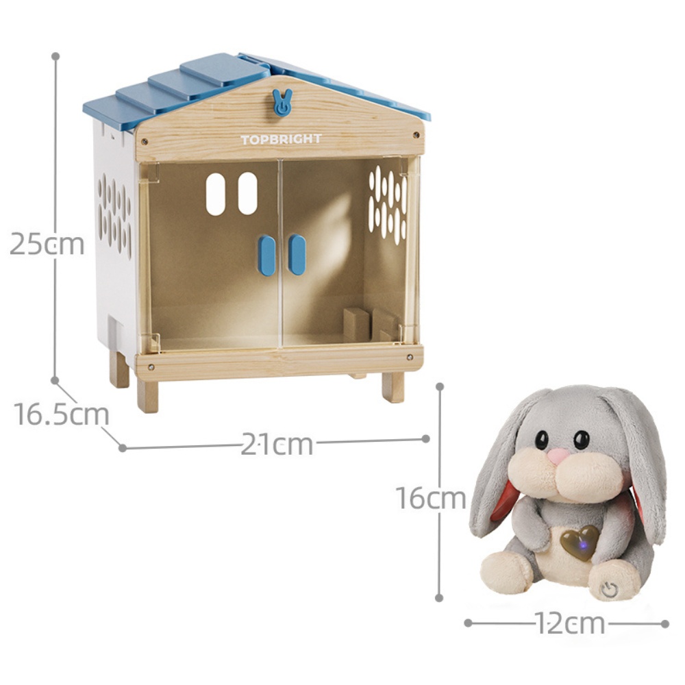 TopBright - Pretend Play Pet Care Kit - Interactive Bunny with Sound & Lights - Image 8