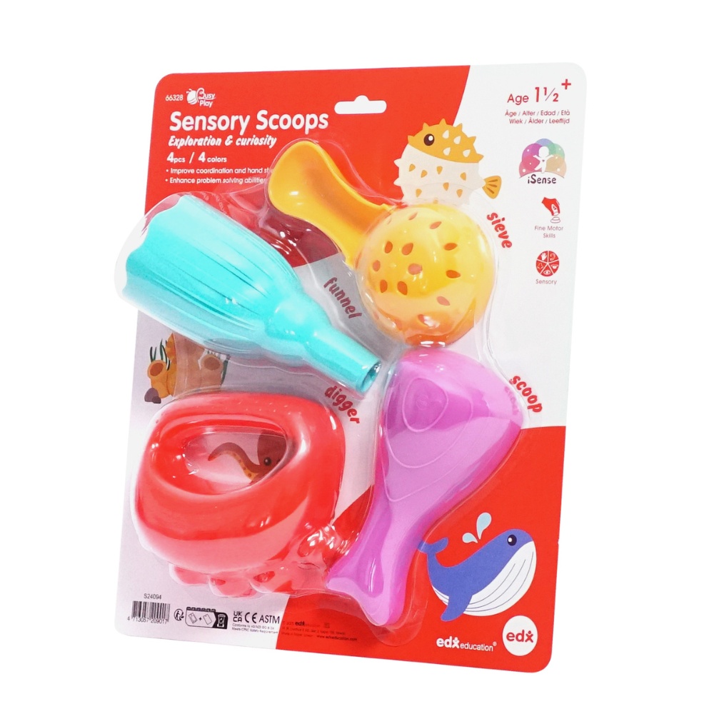 EDX Education - Sensory Sand & Water Play Scoops - 4pcs - Image 5