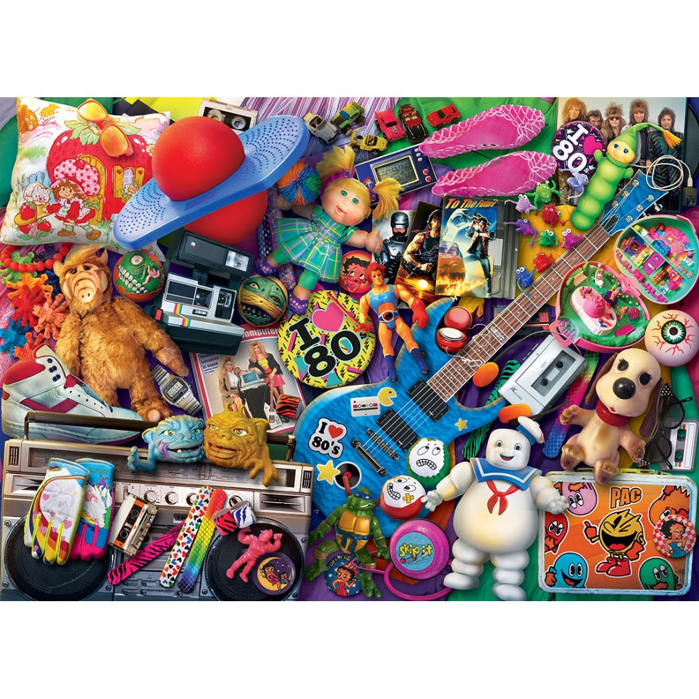 Gibsons - We Love the 80s - 1000 Piece Jigsaw Puzzle - Image 2