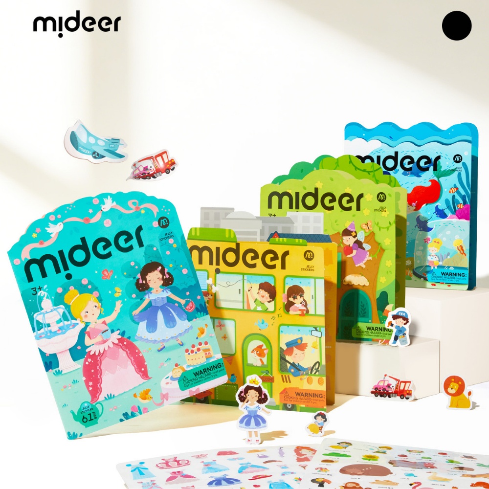 Mideer - Reusable Jelly Sticker Set - Princess Dess-Up - 61pcs - Image 6