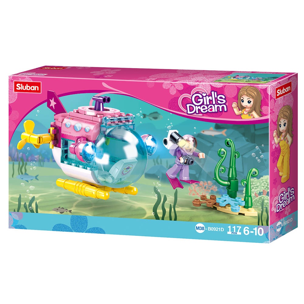 Sluban Building Set: Girls Dream - Submarine - 117pcs