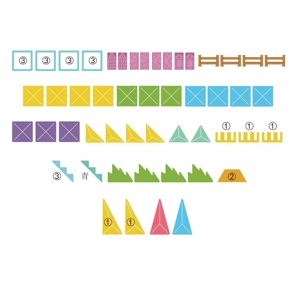Magnetic Tiles - Princess Set - 55 Pieces - Image 4