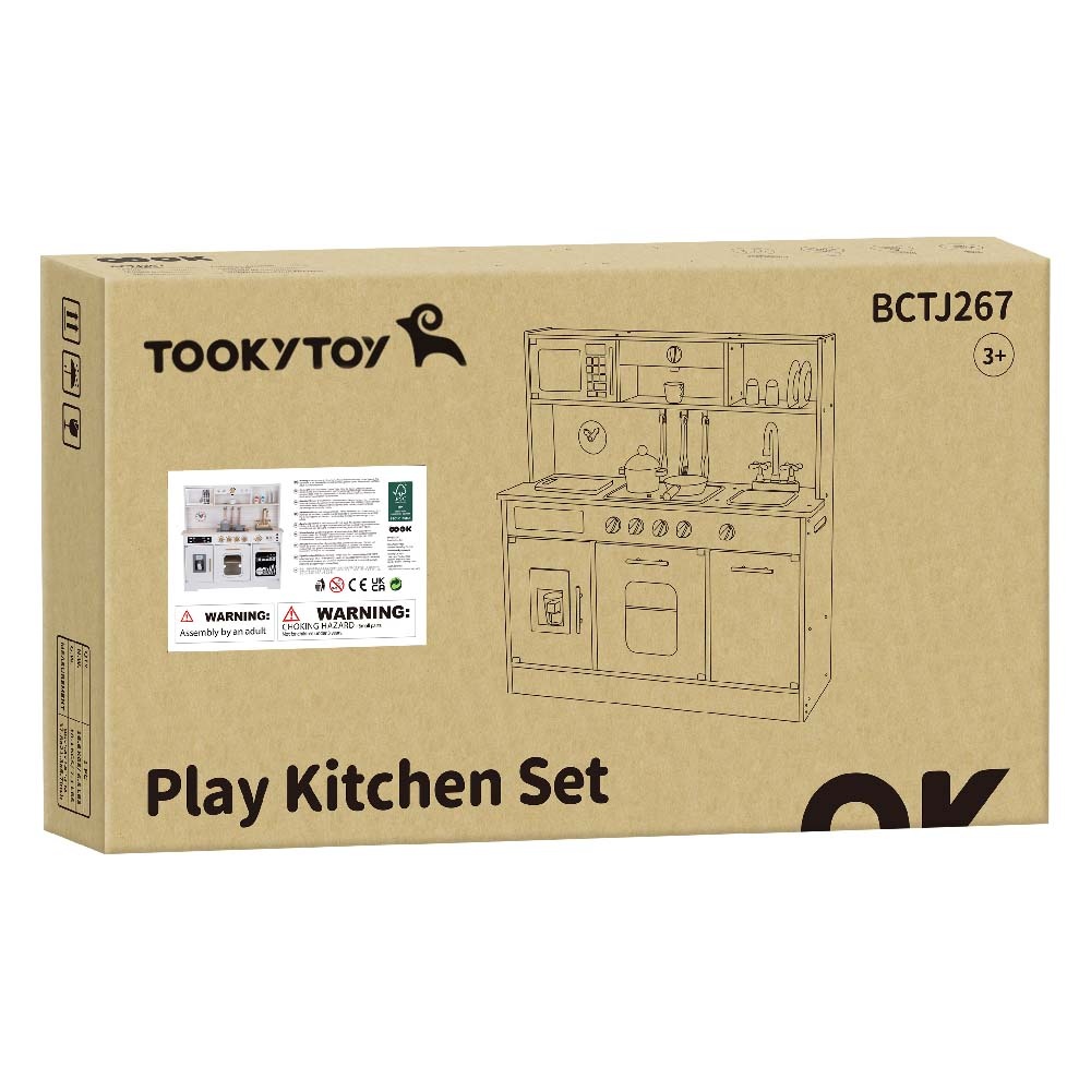 TookyToy - Pretend Play Wooden Kitchen Set - Image 8