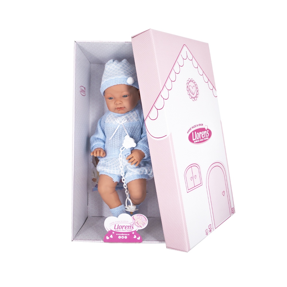 Llorens - Anatomically Correct Baby Boy Doll with Clothing: Hugo - 45cm - Image 3