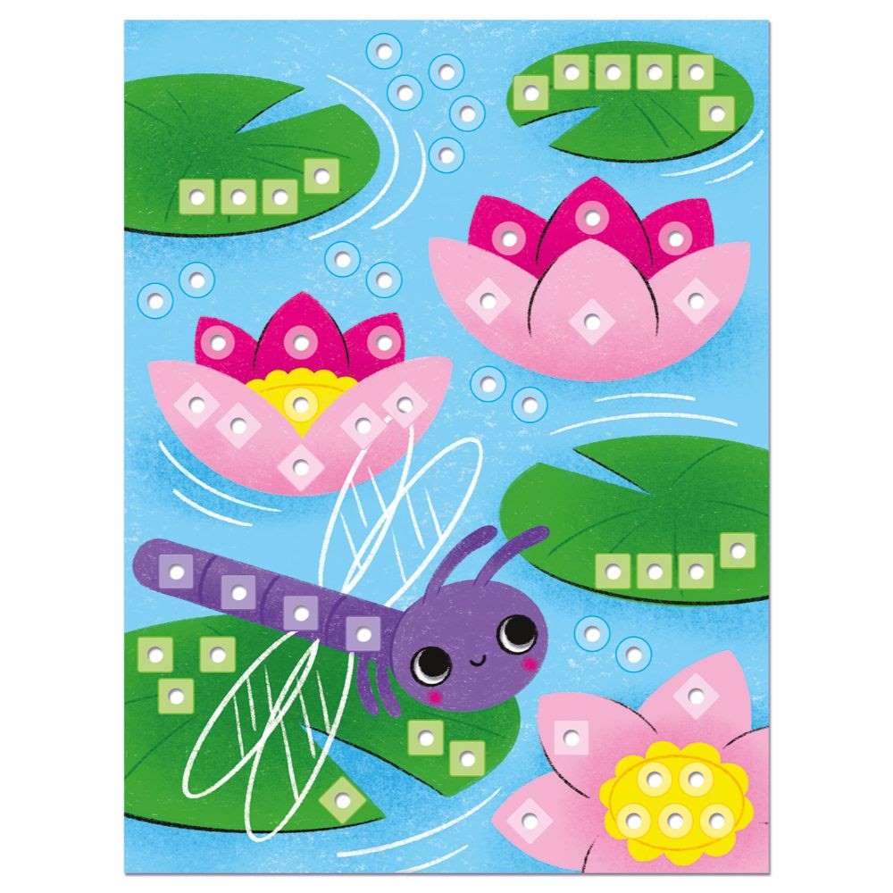 Quercetti - FantaColor Nature Peg Board Set - Mosaic Art Activity with Pattern Cards - Image 4