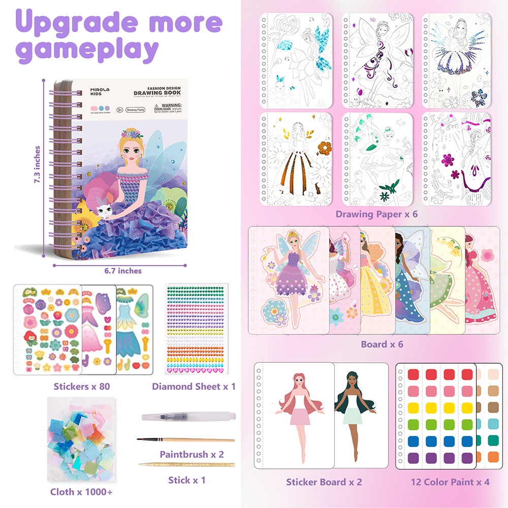 Jar Meló - Fashion Design Arts & Crafts Book Set - Dreamy Fairy - Image 2