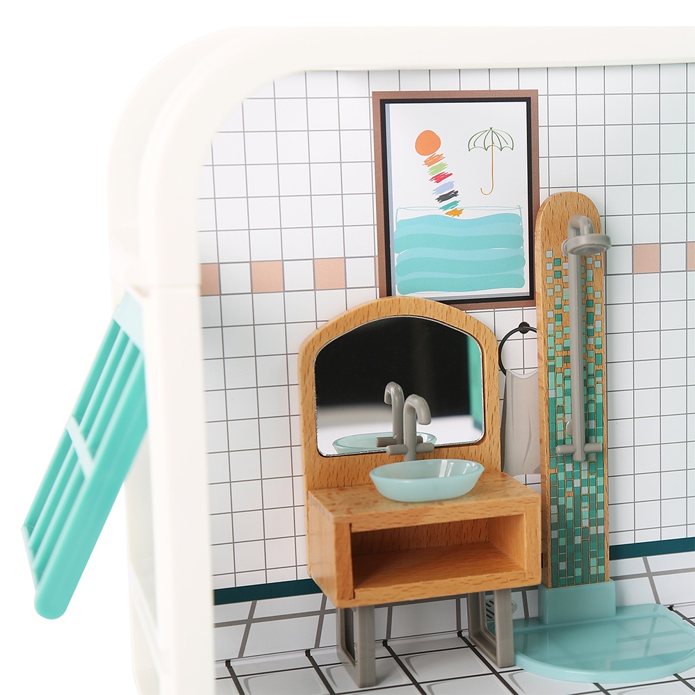 TopBright - Pretend Play Simon's Luxury Bathroom Mini Dollhouse-** - Image 3