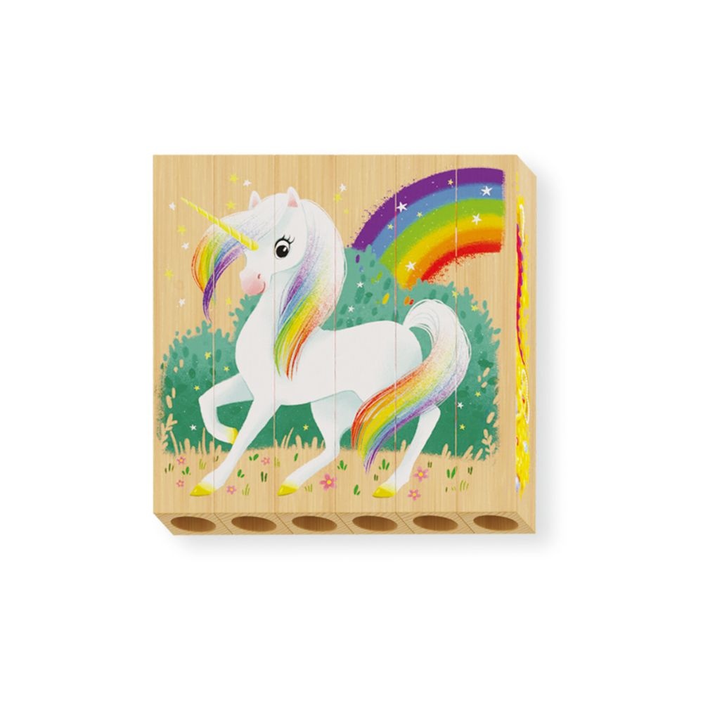 Quercetti - Wooden, Eco-Friendly Fantastic Animals Block Puzzles: 4 Puzzles - Image 3
