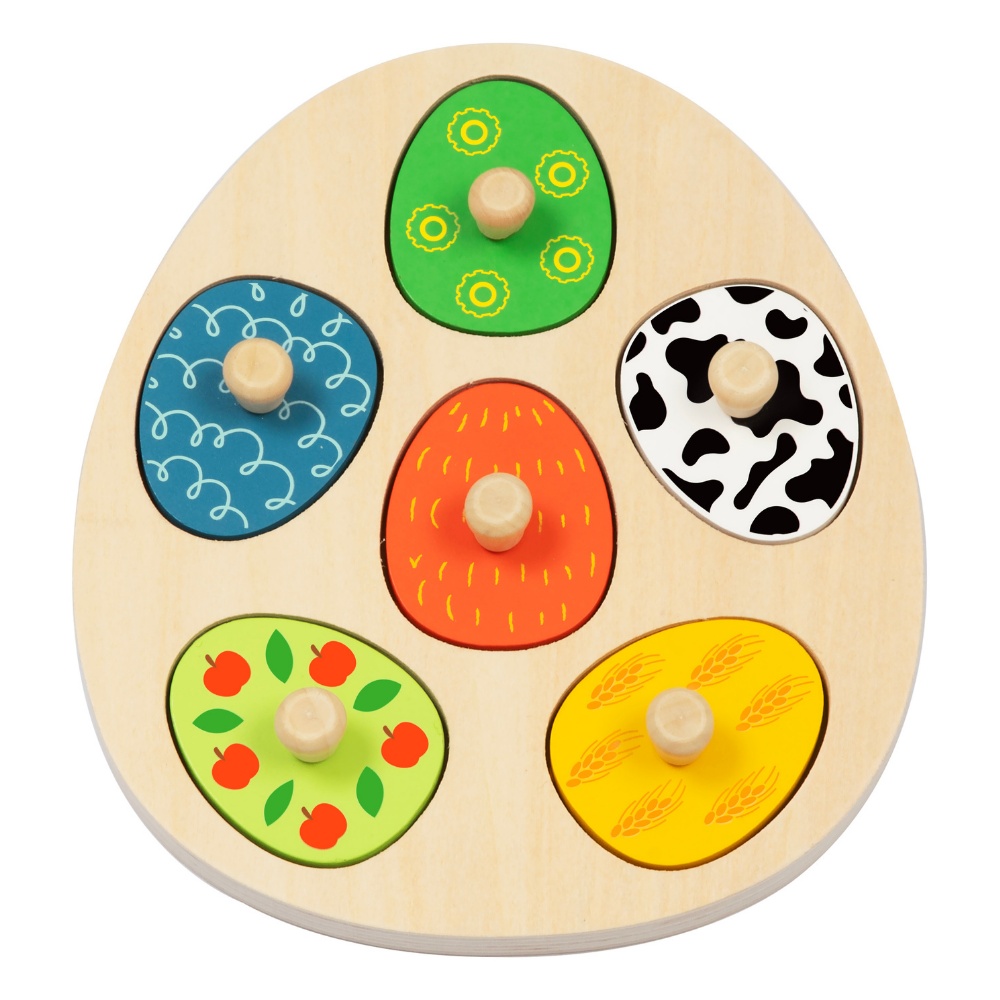 hi Pando - Multi-layered Wooden Puzzle: Farm 13 Pieces - Image 3