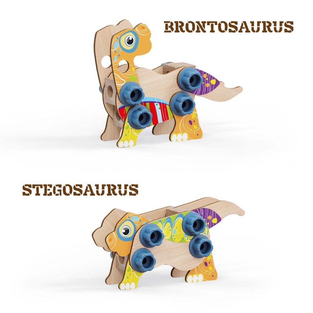 Quercetti - Play Bio Wood Dino - Image 4
