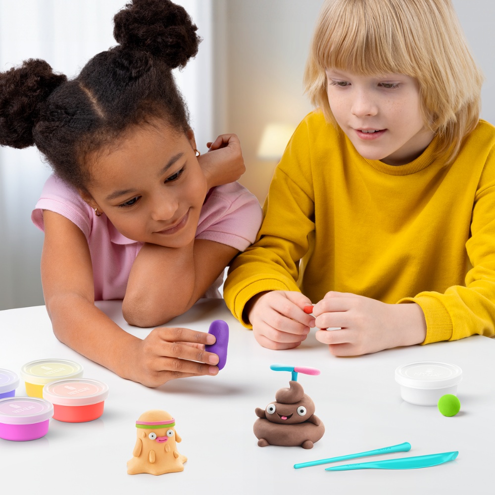 Hey Clay - Modelling Air-Dry Clay with Fun Interactive App - Poop Oops, 16 cans - Image 5