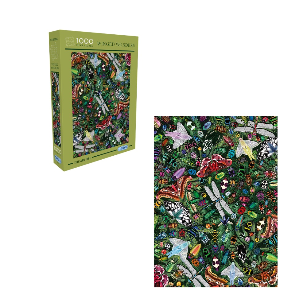 Gibsons - The Art File: Winged Wonders - 1000 Piece Jigsaw Puzzle - Image 5