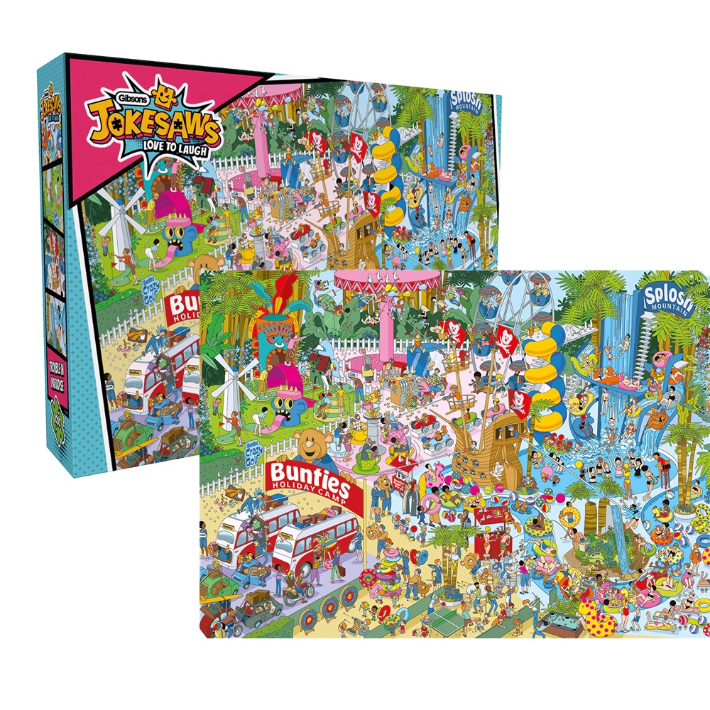 Gibsons - Jokesaws: Trouble in Paradise - 1000 Piece Jigsaw Puzzle - Image 5
