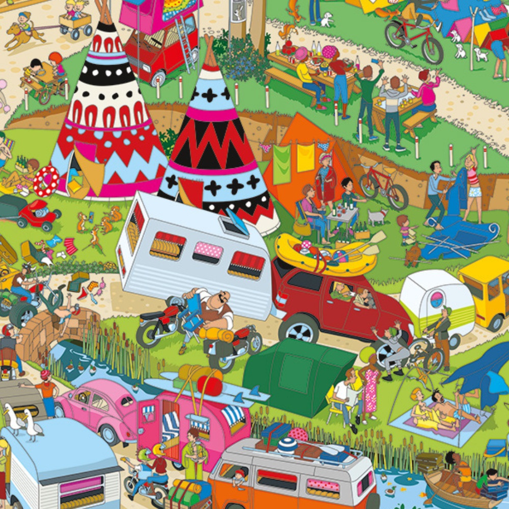 Gibsons - Jokesaws: Campsite Capers - 1000 Piece Jigsaw Puzzle - Image 3