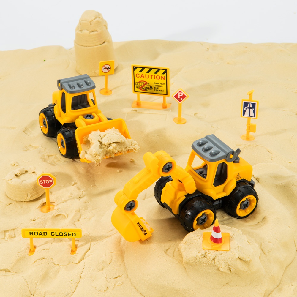 Mideer - Beach & Sand Toy Set - Construction Site - 12 Pieces - Image 2