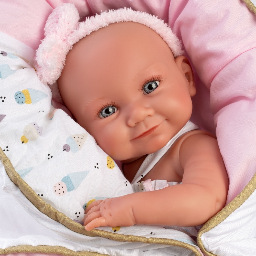 Llorens - Anatomically Correct Baby Girl Doll with Clothing & Mat: Nica - 40cm - Image 5
