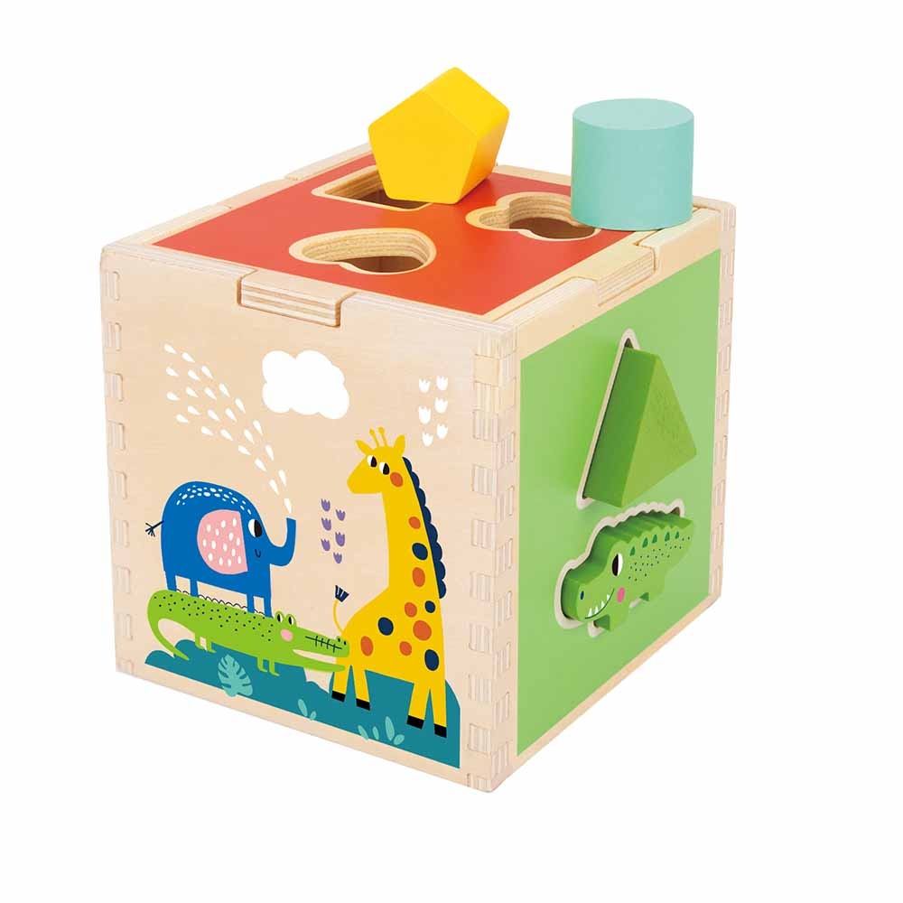 TookyToy - Animal Shape Sorter with Wooden Blocks - Image 3