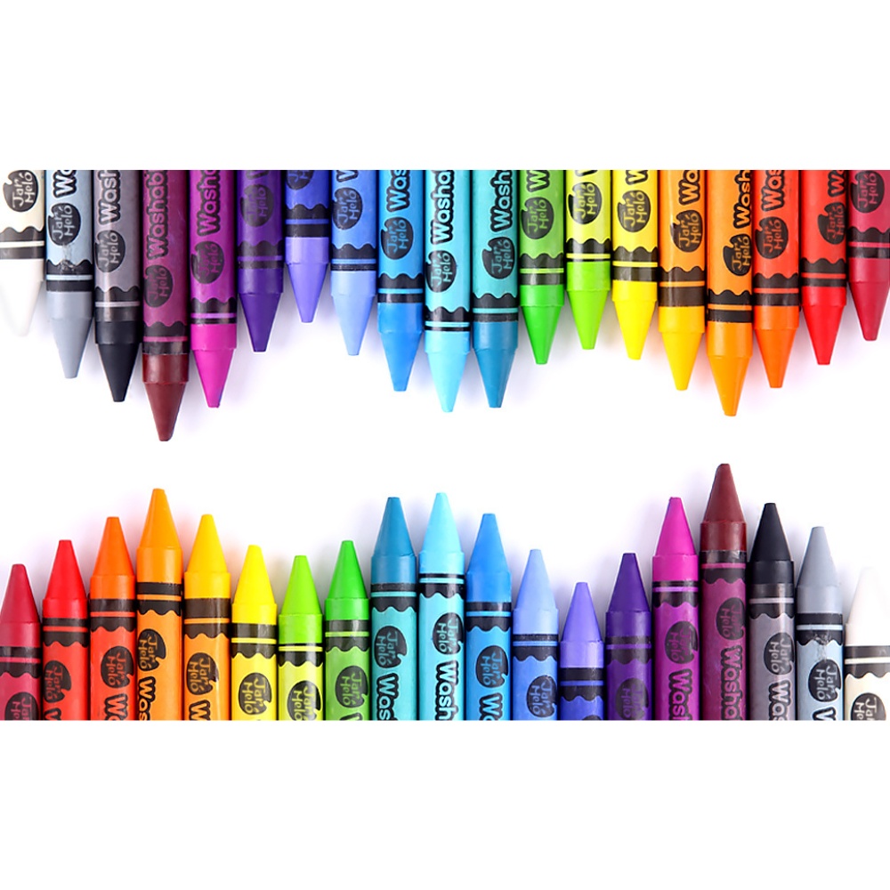 Jar Meló - Wax Crayons - Washable Non-Toxic - 16 Colours - Image 5