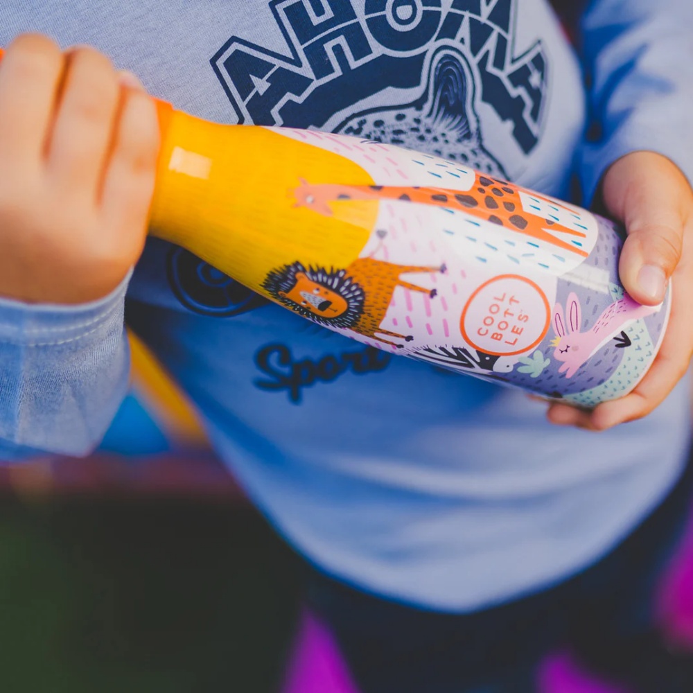 Cool Bottles - Kids Triple-Insulated Water Bottle - Savannah Kingdom 260ml - Image 2