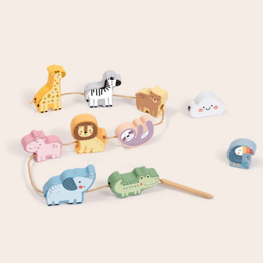 TookyToy - Fine Motor Lacing Animals Set - Image 3