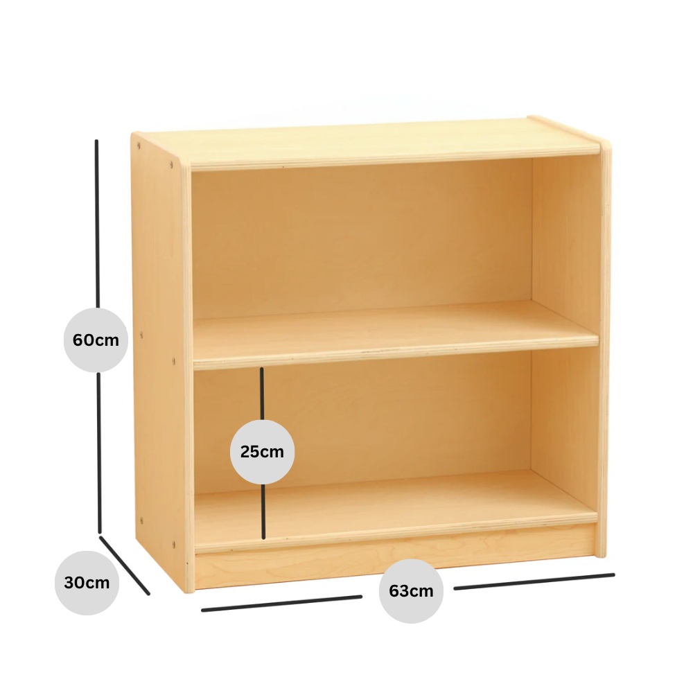 TookyToy - Wooden Shelf and Toy Storage for Kids Room: Plywood 60x63cm - Image 3