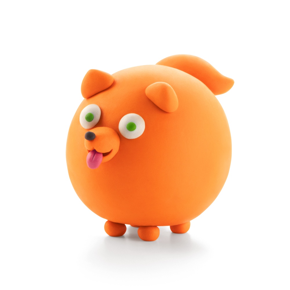 Hey Clay - Modelling Air-Dry Clay with Fun Interactive App - Shiba Inu, Spitz, Pug, Series Dog Story, 6 cans - Image 4