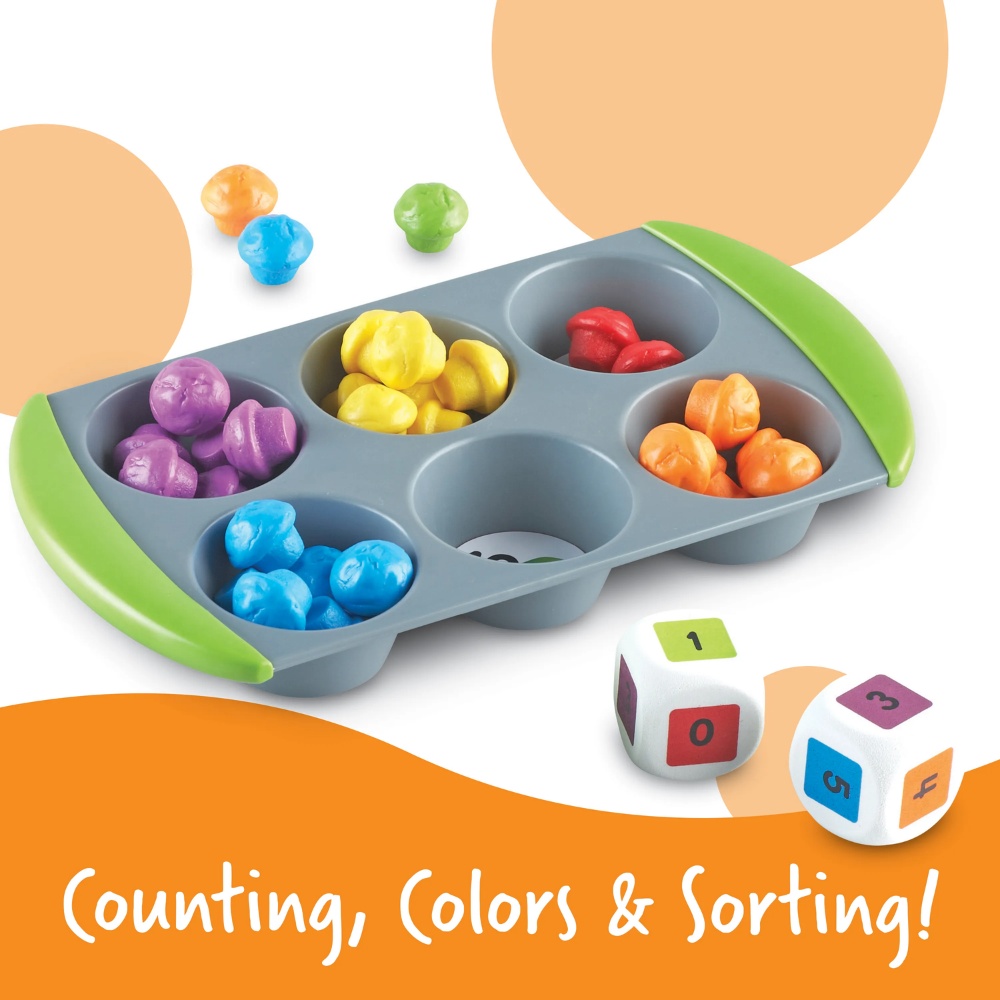 Learning Resources - Muffin Match Up: Counting Colour Sorting Fine Motor Toy for Toddlers - Image 4