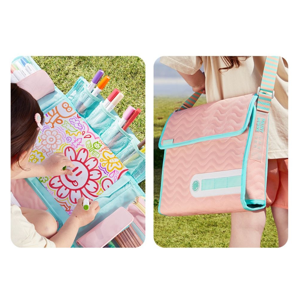 Mideer - Kids Drawing Art Set with Carry-on Bag - Pink - 75pcs - Image 8