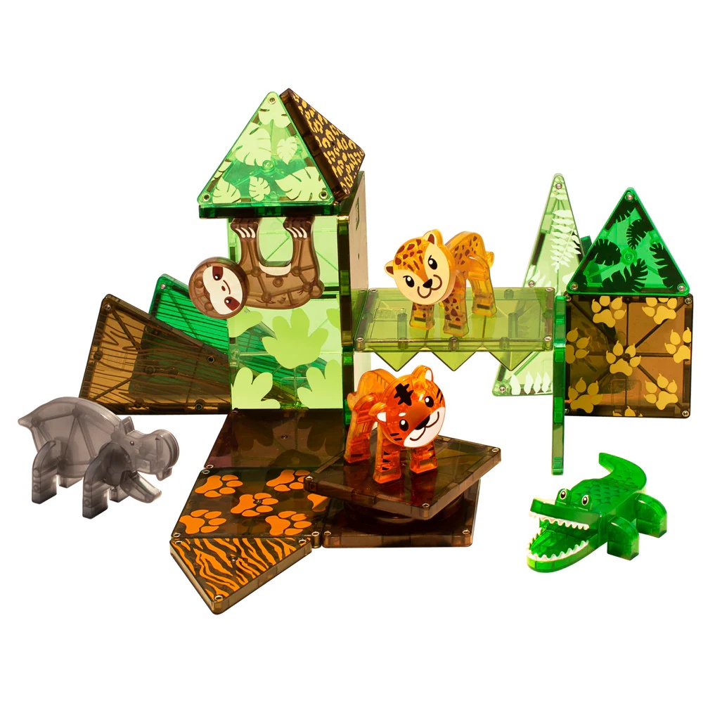 Magna-Tiles - Magnetic Construction Set - Jungle Animals Set - 25pcs - Image 5