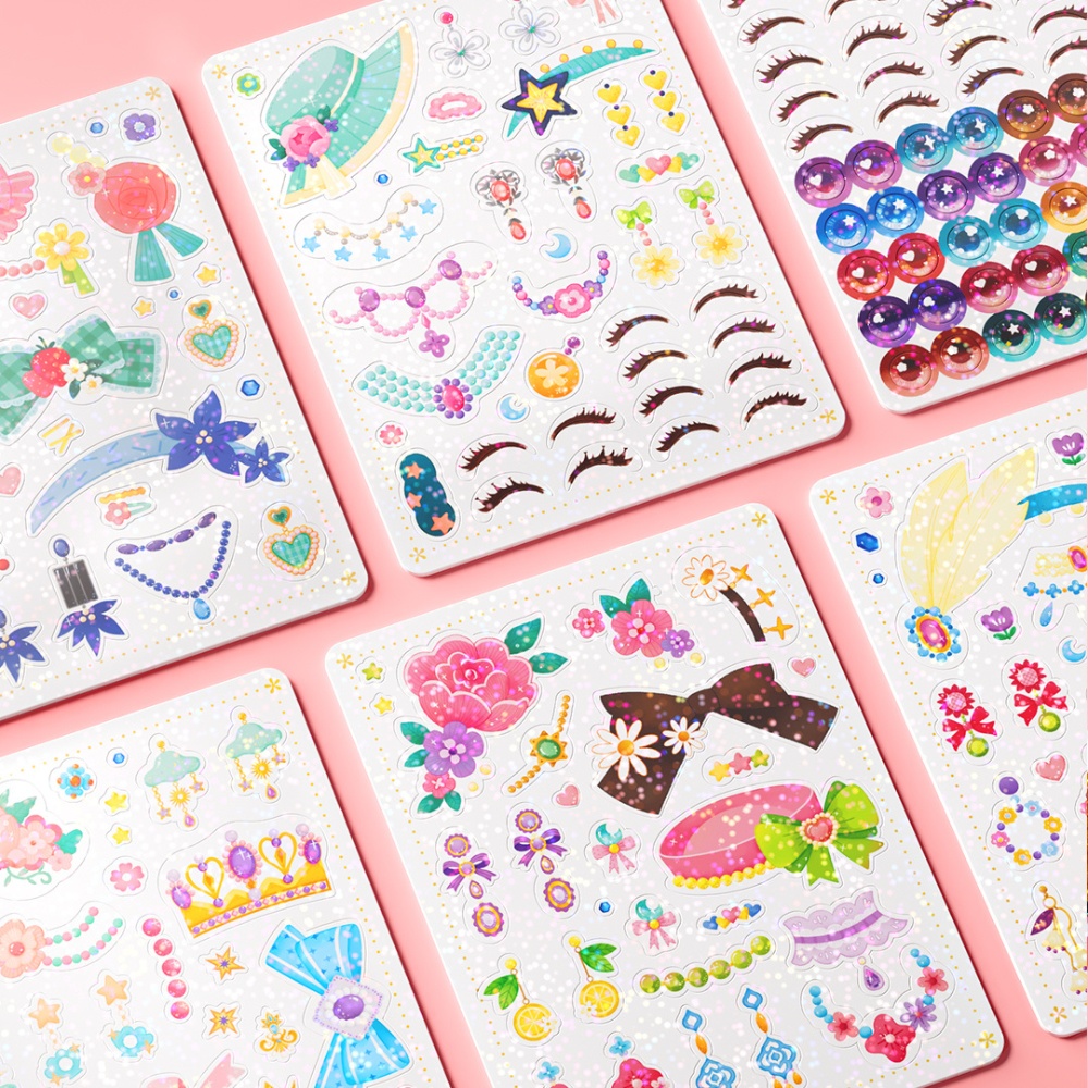 Mideer - 3-in-1 Makeup and Dress Up Arts & Crafts Book Set: Princess Fashion Show - Image 6