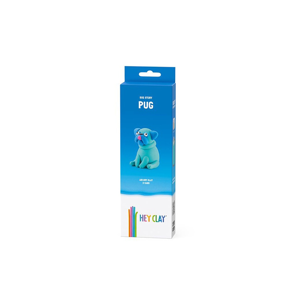 Hey Clay - Modelling Air-Dry Clay with Fun Interactive App - Pug, Series Dog Story, 3 cans - Image 5