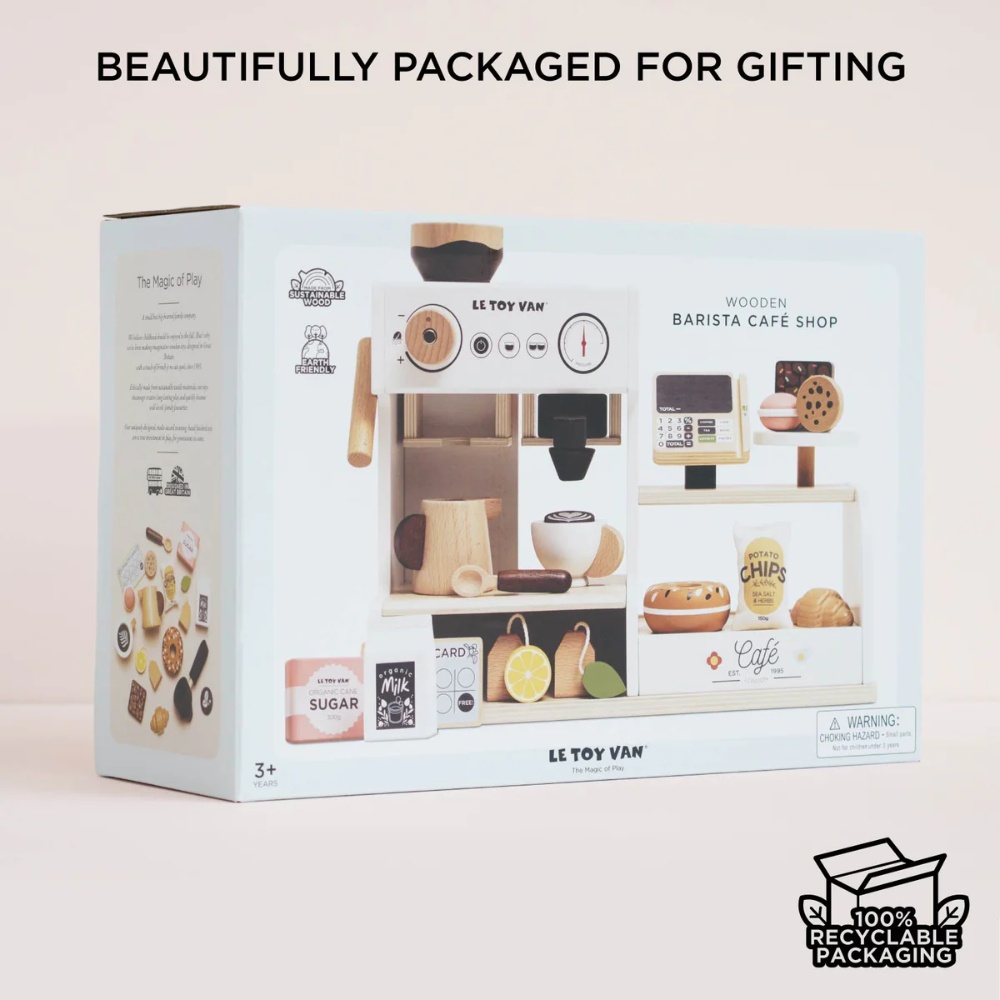 Le Toy Van - Barista Cafe Shop Playset - 18pcs - Image 9