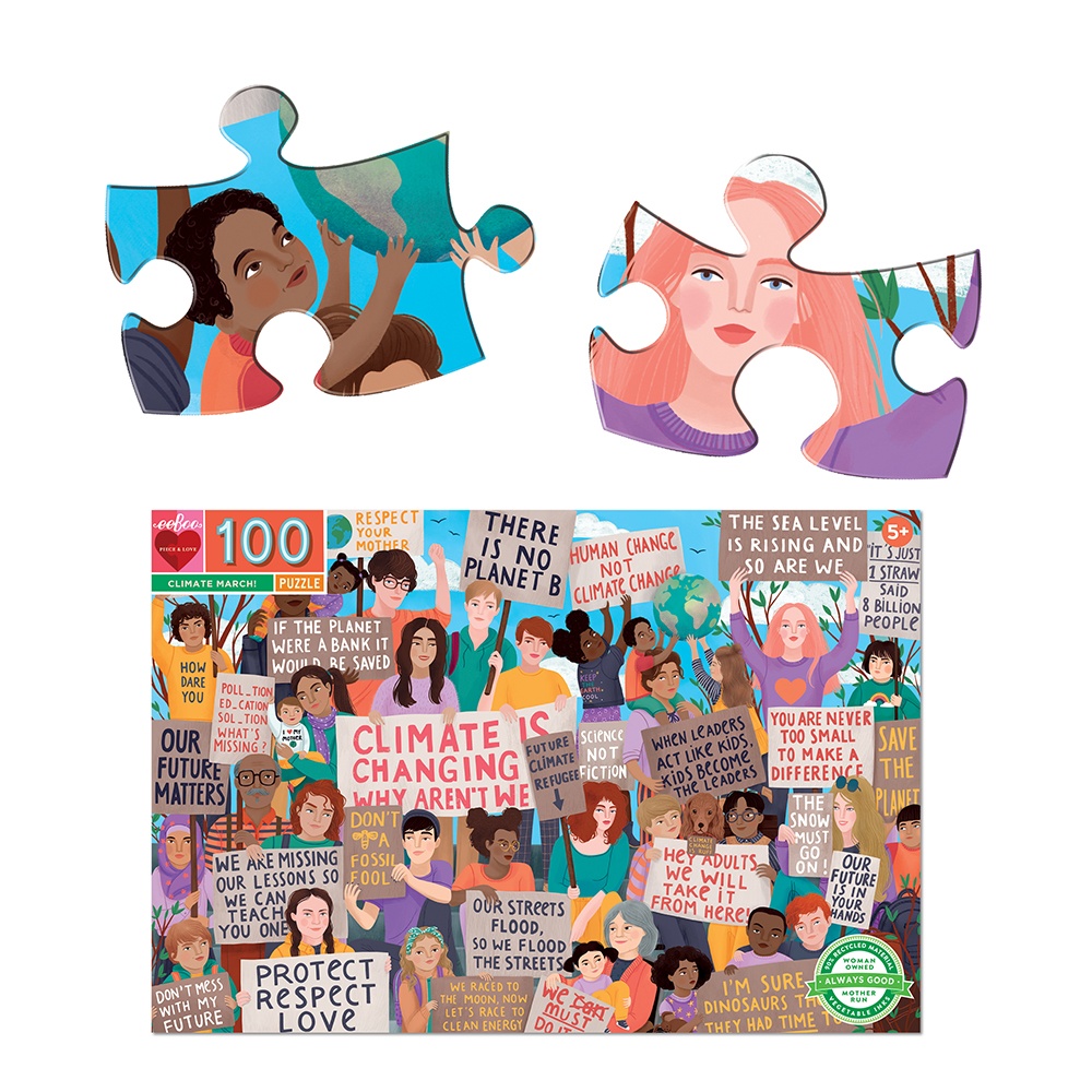eeBoo - Climate March - 100 Piece Jigsaw Puzzle for Kids -** - Image 5